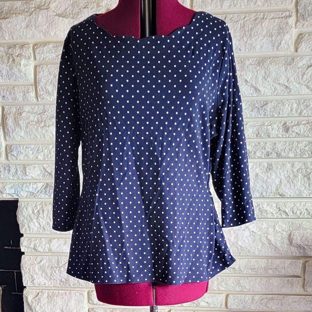 Croft & Barrow Polka Dot tunic